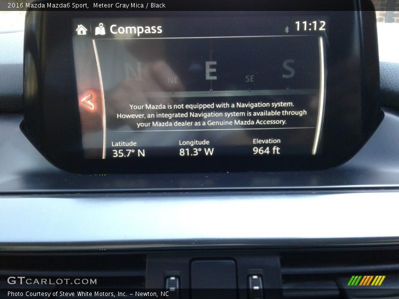 Meteor Gray Mica / Black 2016 Mazda Mazda6 Sport