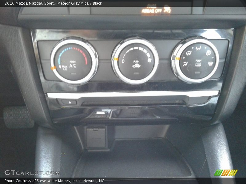 Meteor Gray Mica / Black 2016 Mazda Mazda6 Sport