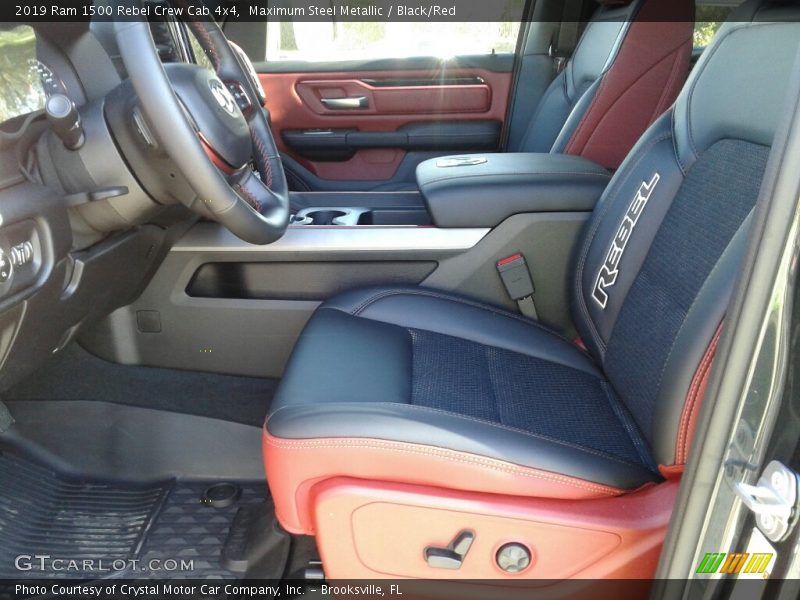 Maximum Steel Metallic / Black/Red 2019 Ram 1500 Rebel Crew Cab 4x4