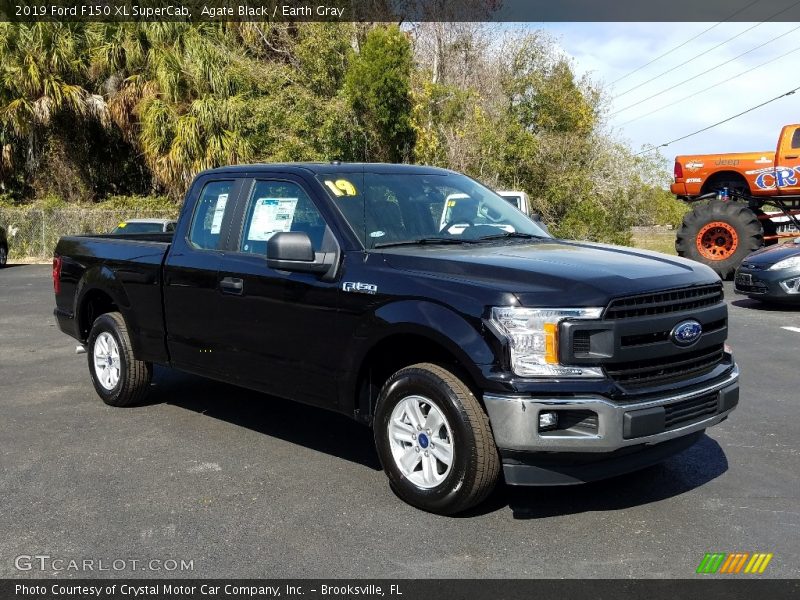 Agate Black / Earth Gray 2019 Ford F150 XL SuperCab