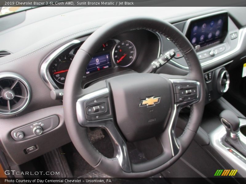 Sunlit Bronze Metallic / Jet Black 2019 Chevrolet Blazer 3.6L Cloth AWD