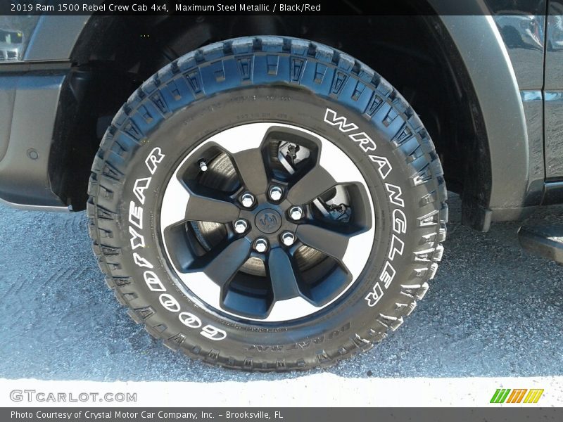 Maximum Steel Metallic / Black/Red 2019 Ram 1500 Rebel Crew Cab 4x4