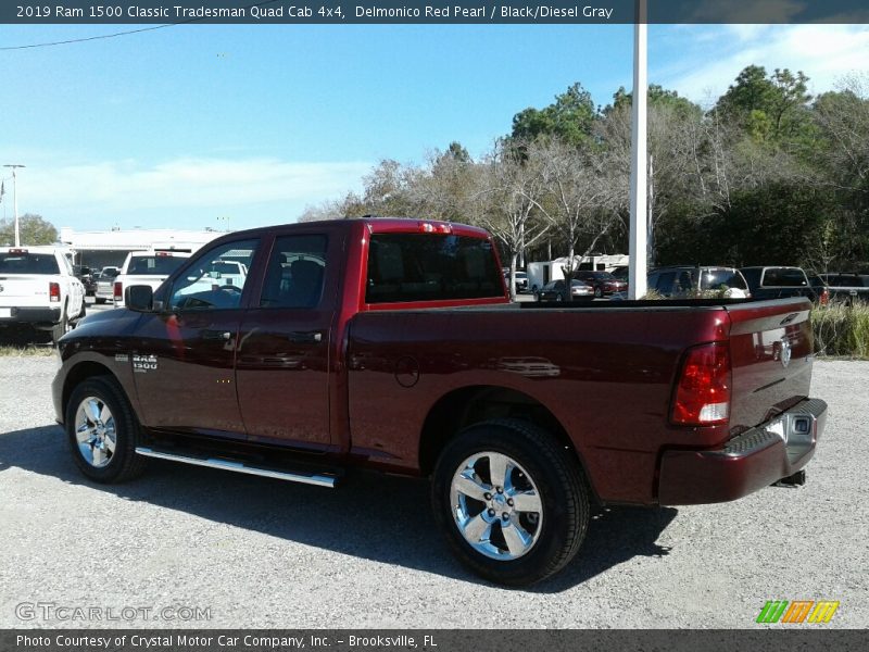 Delmonico Red Pearl / Black/Diesel Gray 2019 Ram 1500 Classic Tradesman Quad Cab 4x4