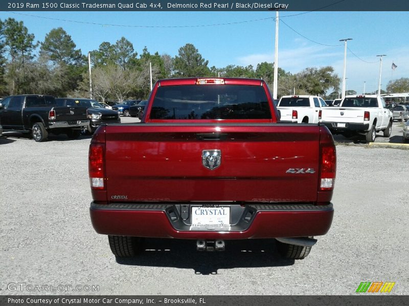 Delmonico Red Pearl / Black/Diesel Gray 2019 Ram 1500 Classic Tradesman Quad Cab 4x4