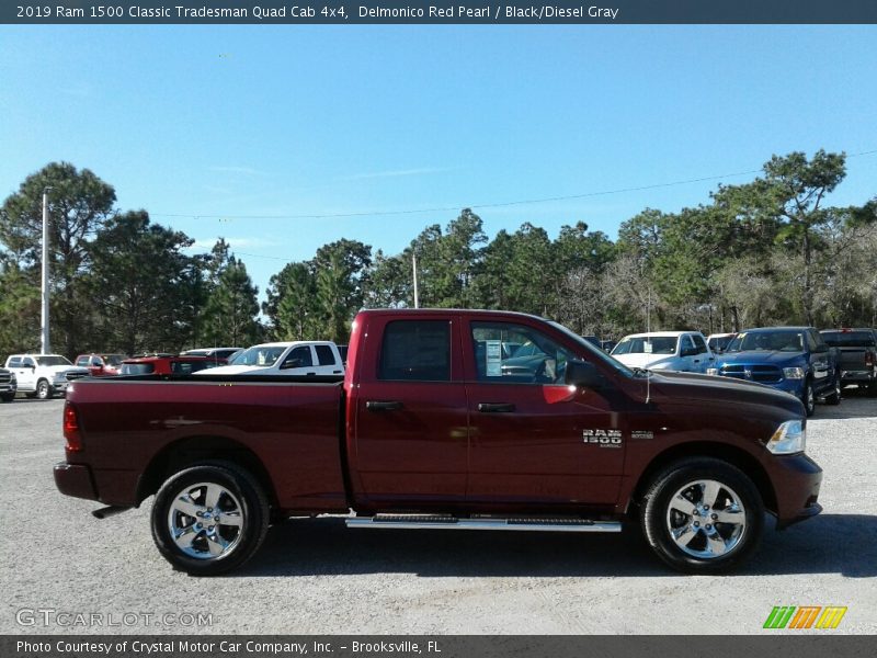 Delmonico Red Pearl / Black/Diesel Gray 2019 Ram 1500 Classic Tradesman Quad Cab 4x4