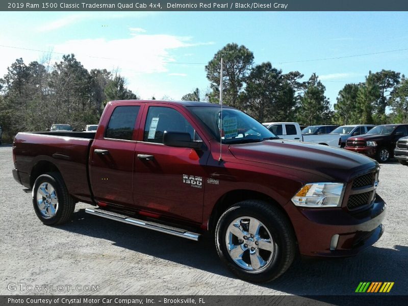 Delmonico Red Pearl / Black/Diesel Gray 2019 Ram 1500 Classic Tradesman Quad Cab 4x4