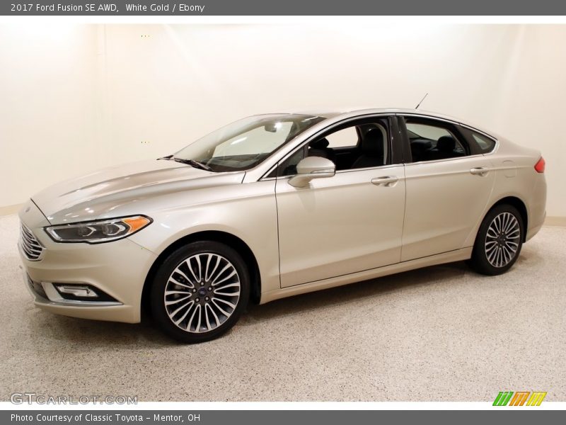 White Gold / Ebony 2017 Ford Fusion SE AWD