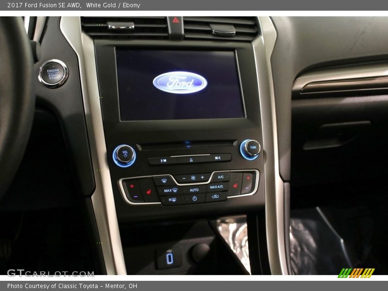 White Gold / Ebony 2017 Ford Fusion SE AWD