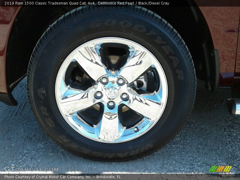 Delmonico Red Pearl / Black/Diesel Gray 2019 Ram 1500 Classic Tradesman Quad Cab 4x4