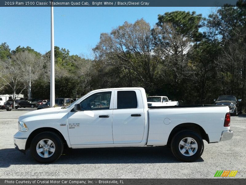 Bright White / Black/Diesel Gray 2019 Ram 1500 Classic Tradesman Quad Cab