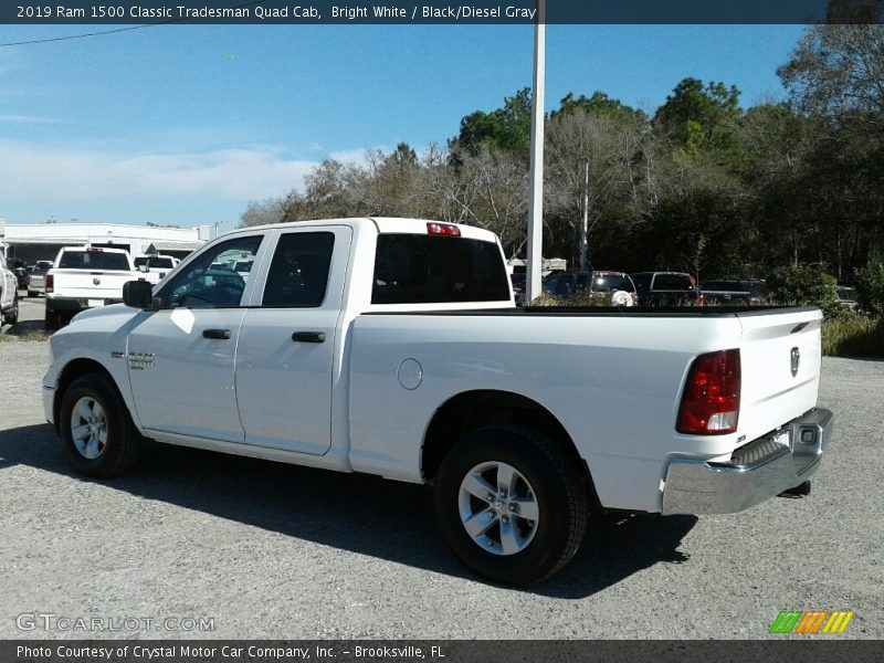 Bright White / Black/Diesel Gray 2019 Ram 1500 Classic Tradesman Quad Cab