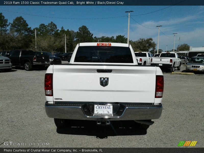 Bright White / Black/Diesel Gray 2019 Ram 1500 Classic Tradesman Quad Cab