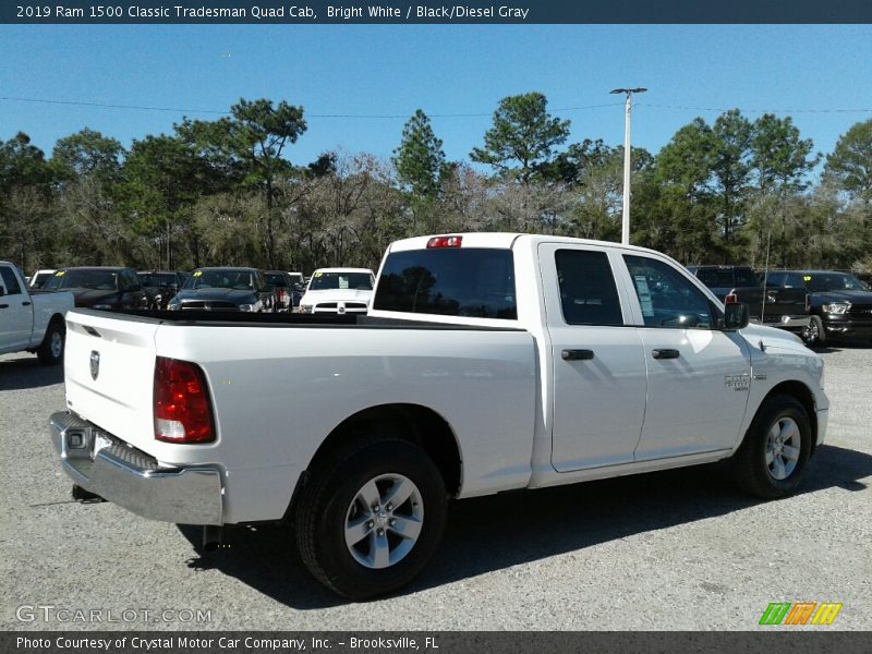 Bright White / Black/Diesel Gray 2019 Ram 1500 Classic Tradesman Quad Cab