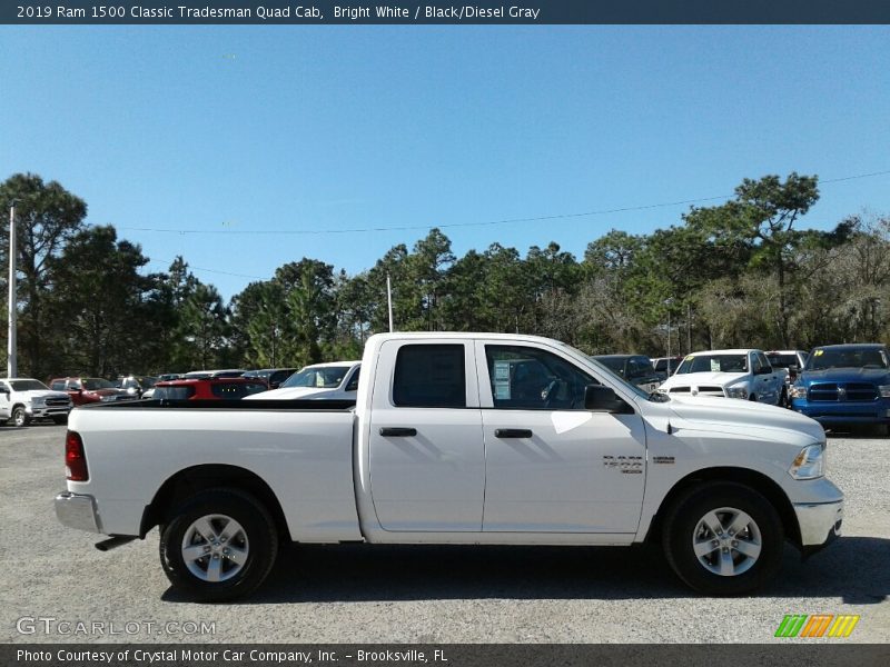 Bright White / Black/Diesel Gray 2019 Ram 1500 Classic Tradesman Quad Cab