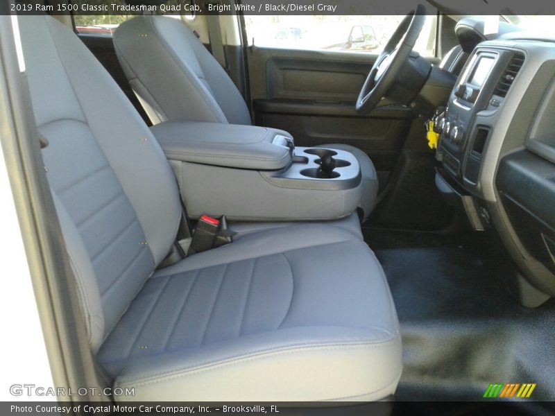 Bright White / Black/Diesel Gray 2019 Ram 1500 Classic Tradesman Quad Cab