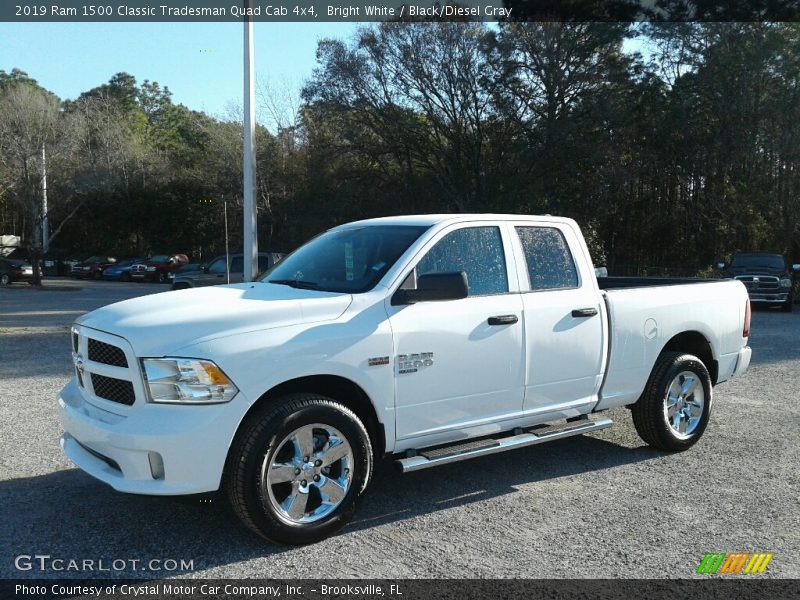 Bright White / Black/Diesel Gray 2019 Ram 1500 Classic Tradesman Quad Cab 4x4