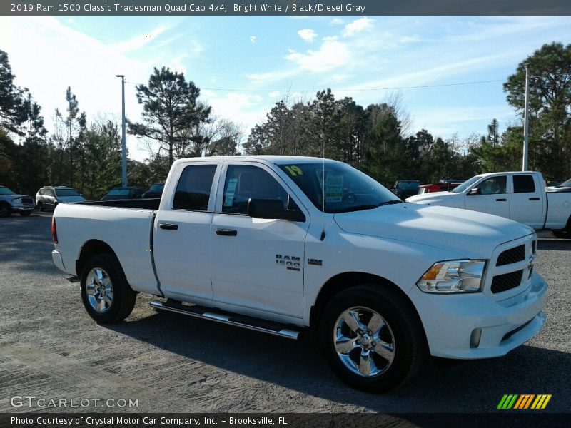 Bright White / Black/Diesel Gray 2019 Ram 1500 Classic Tradesman Quad Cab 4x4