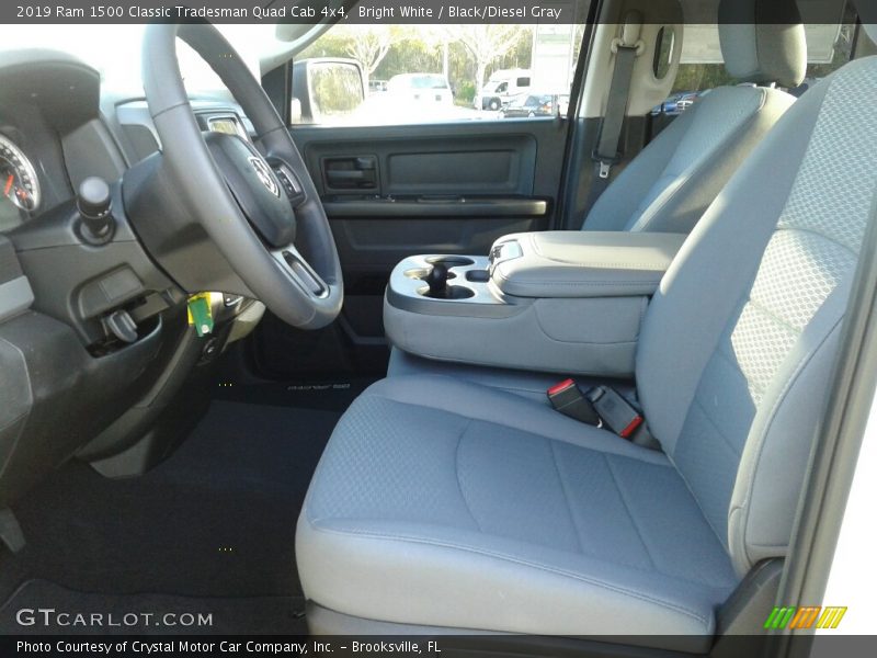 Bright White / Black/Diesel Gray 2019 Ram 1500 Classic Tradesman Quad Cab 4x4