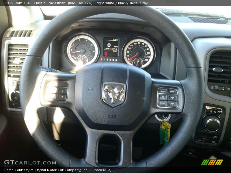 Bright White / Black/Diesel Gray 2019 Ram 1500 Classic Tradesman Quad Cab 4x4