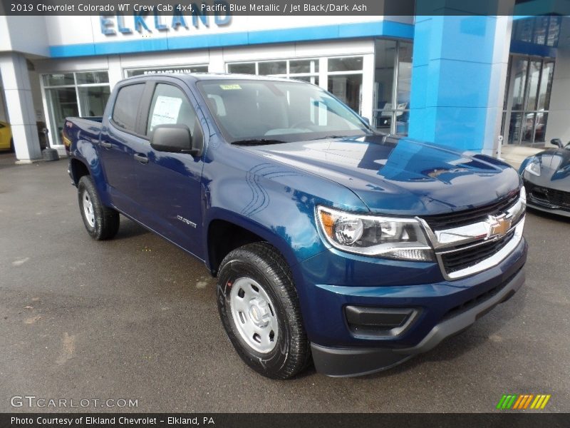 Pacific Blue Metallic / Jet Black/Dark Ash 2019 Chevrolet Colorado WT Crew Cab 4x4