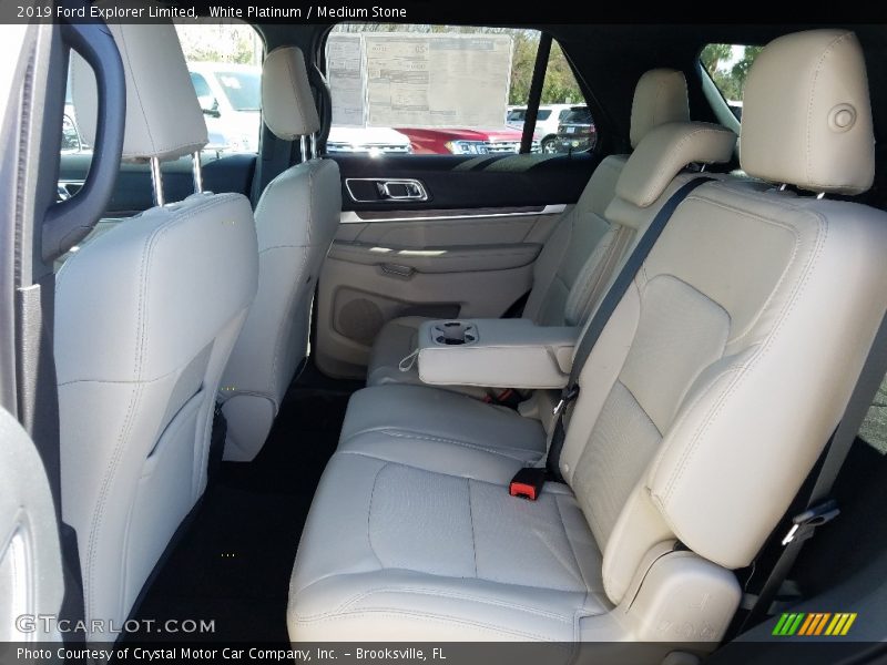 White Platinum / Medium Stone 2019 Ford Explorer Limited