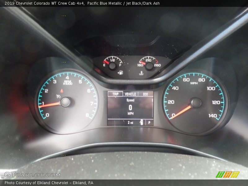 Pacific Blue Metallic / Jet Black/Dark Ash 2019 Chevrolet Colorado WT Crew Cab 4x4