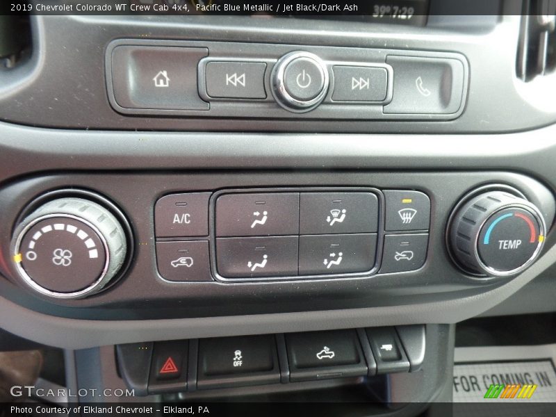 Pacific Blue Metallic / Jet Black/Dark Ash 2019 Chevrolet Colorado WT Crew Cab 4x4