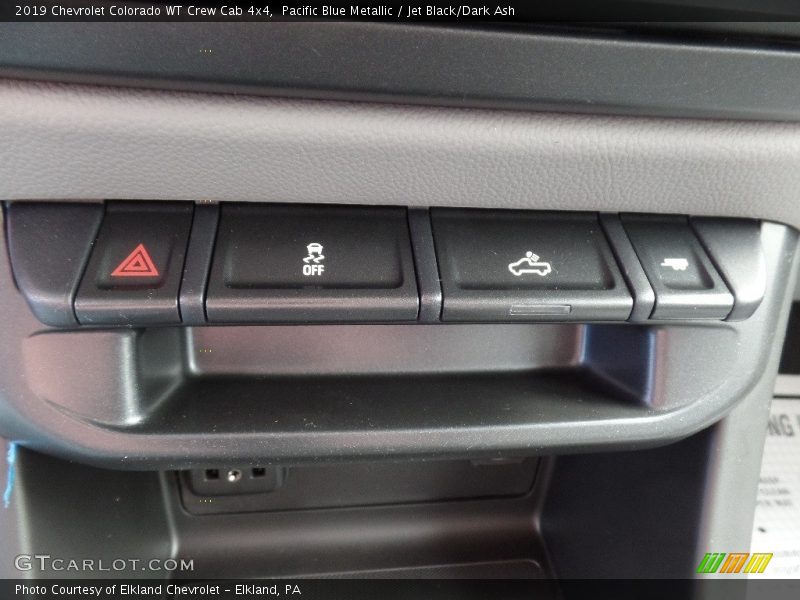 Pacific Blue Metallic / Jet Black/Dark Ash 2019 Chevrolet Colorado WT Crew Cab 4x4