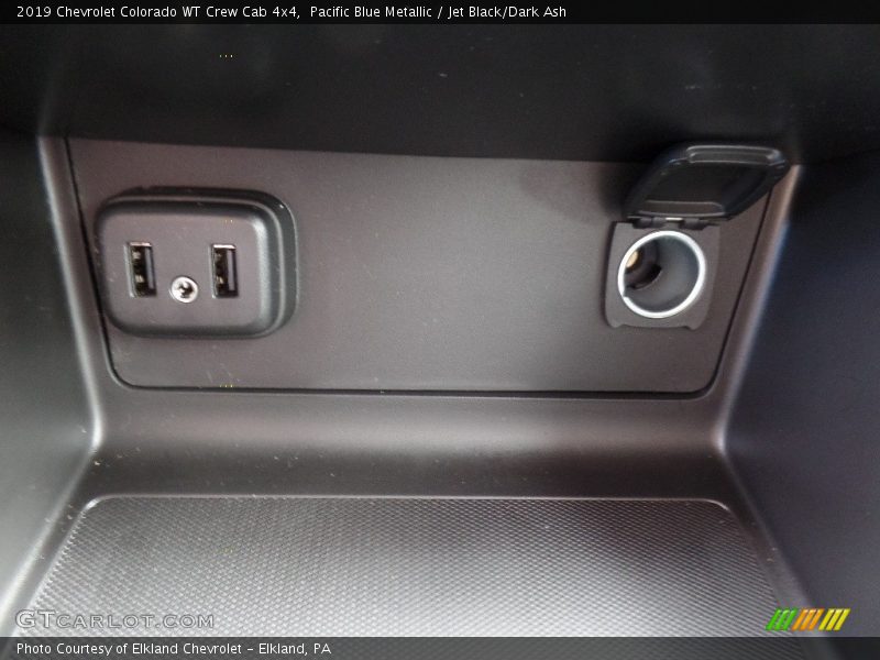 Pacific Blue Metallic / Jet Black/Dark Ash 2019 Chevrolet Colorado WT Crew Cab 4x4