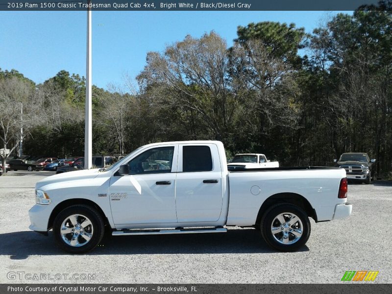 Bright White / Black/Diesel Gray 2019 Ram 1500 Classic Tradesman Quad Cab 4x4
