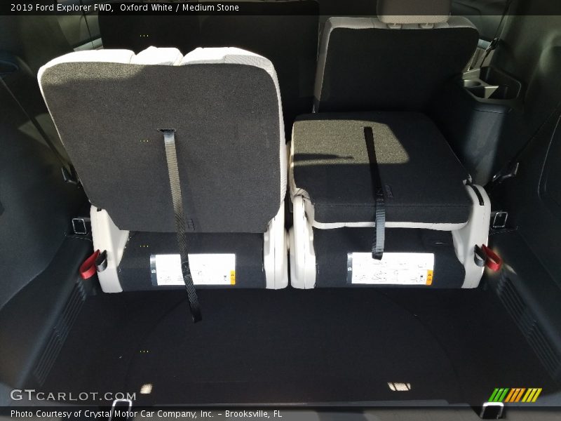 Oxford White / Medium Stone 2019 Ford Explorer FWD