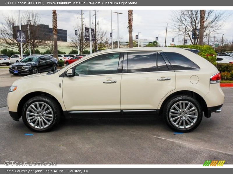 White Platinum Metallic Tri-Coat / Medium Light Stone 2014 Lincoln MKX FWD