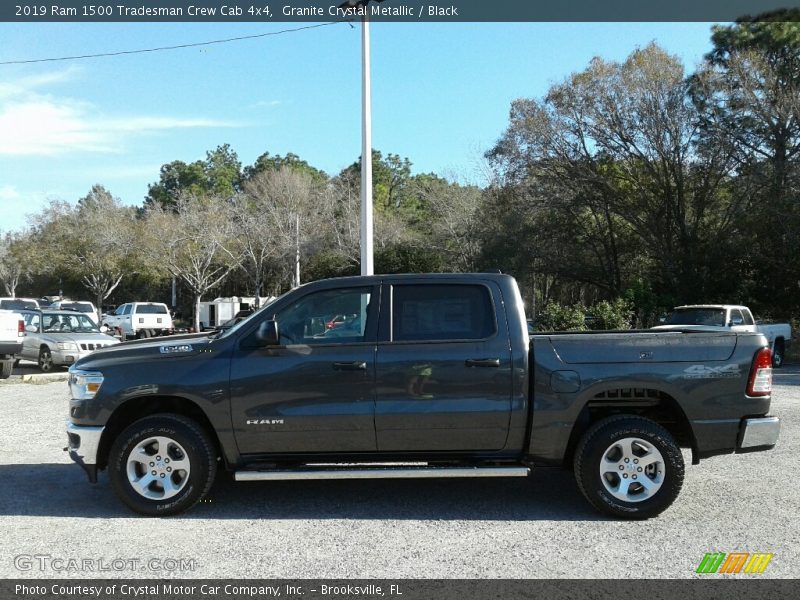 Granite Crystal Metallic / Black 2019 Ram 1500 Tradesman Crew Cab 4x4