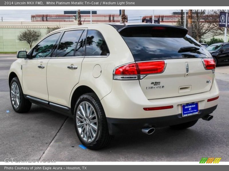 White Platinum Metallic Tri-Coat / Medium Light Stone 2014 Lincoln MKX FWD