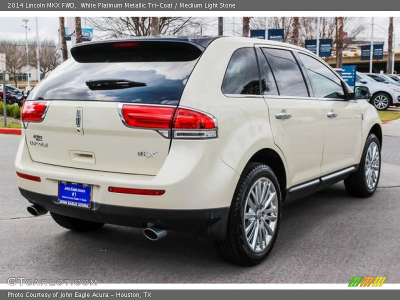 White Platinum Metallic Tri-Coat / Medium Light Stone 2014 Lincoln MKX FWD