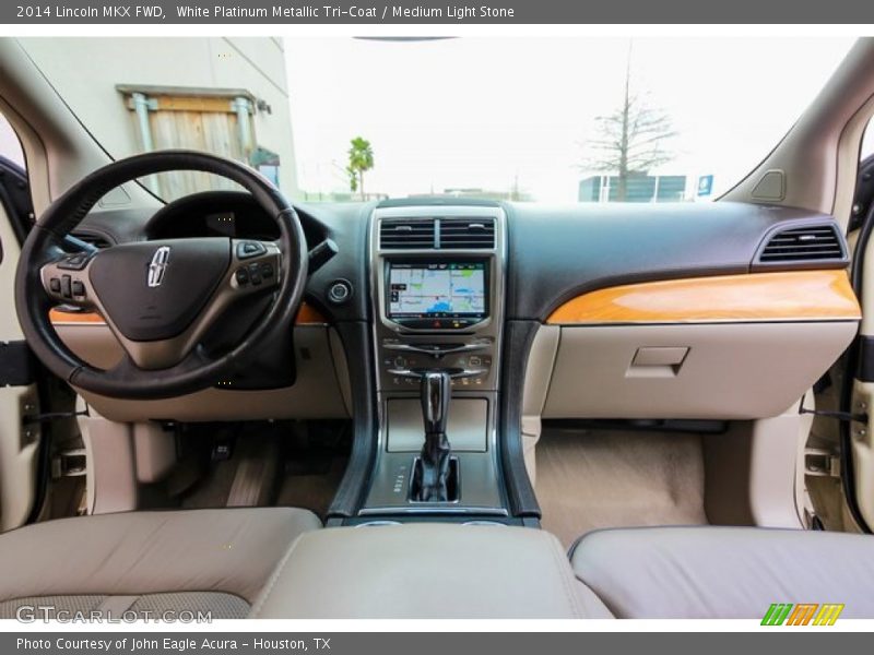 White Platinum Metallic Tri-Coat / Medium Light Stone 2014 Lincoln MKX FWD