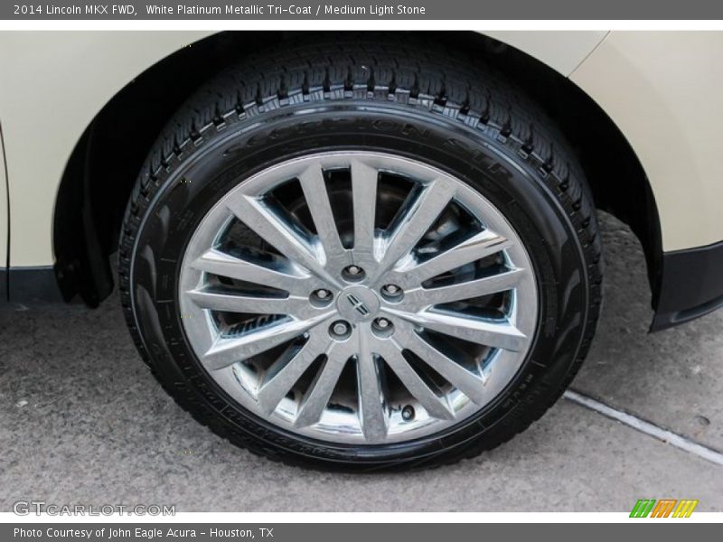 White Platinum Metallic Tri-Coat / Medium Light Stone 2014 Lincoln MKX FWD