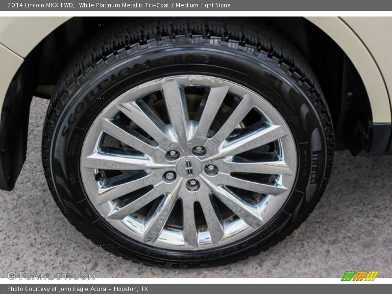White Platinum Metallic Tri-Coat / Medium Light Stone 2014 Lincoln MKX FWD