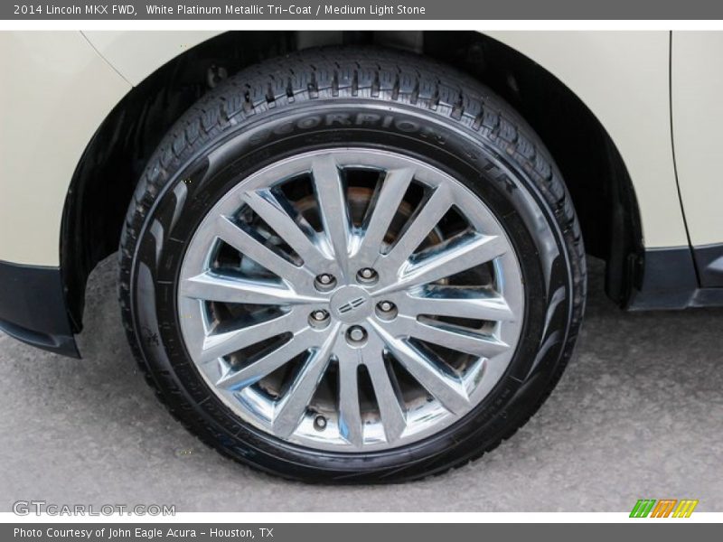 White Platinum Metallic Tri-Coat / Medium Light Stone 2014 Lincoln MKX FWD