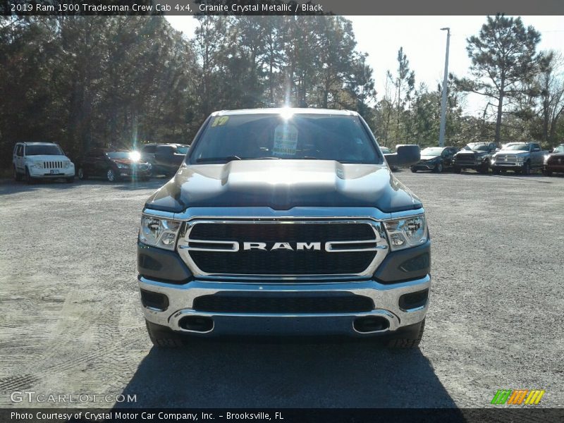 Granite Crystal Metallic / Black 2019 Ram 1500 Tradesman Crew Cab 4x4