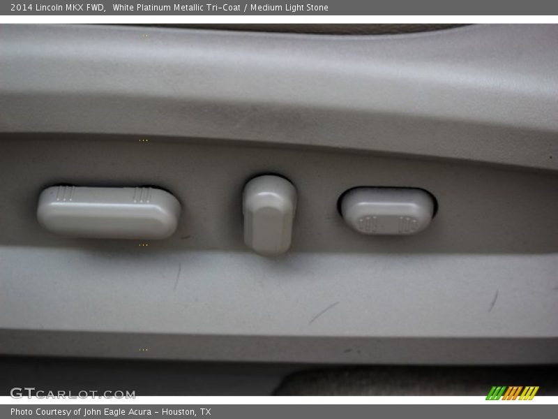 White Platinum Metallic Tri-Coat / Medium Light Stone 2014 Lincoln MKX FWD