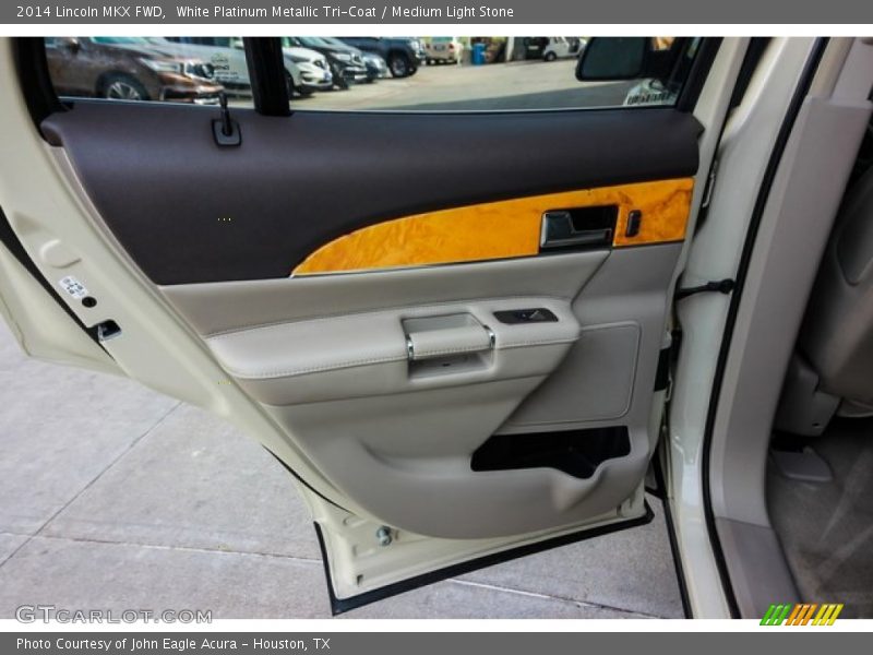 White Platinum Metallic Tri-Coat / Medium Light Stone 2014 Lincoln MKX FWD