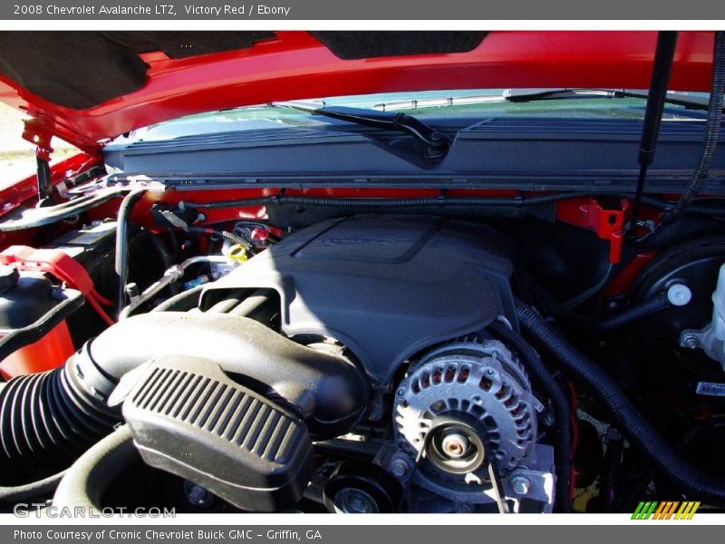 Victory Red / Ebony 2008 Chevrolet Avalanche LTZ