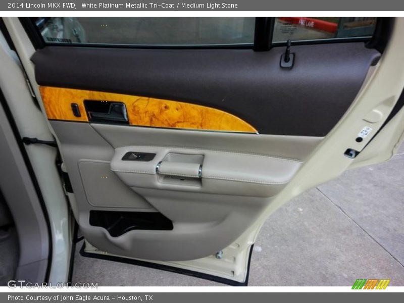White Platinum Metallic Tri-Coat / Medium Light Stone 2014 Lincoln MKX FWD
