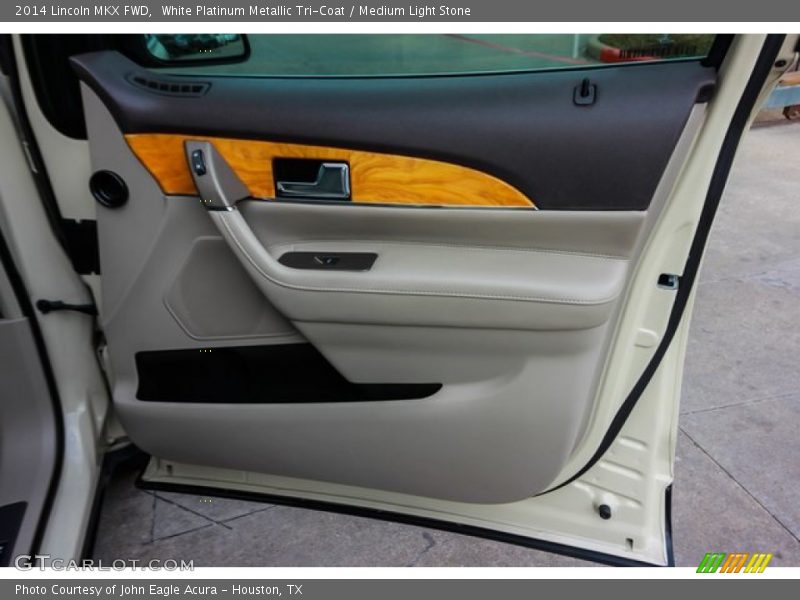 White Platinum Metallic Tri-Coat / Medium Light Stone 2014 Lincoln MKX FWD