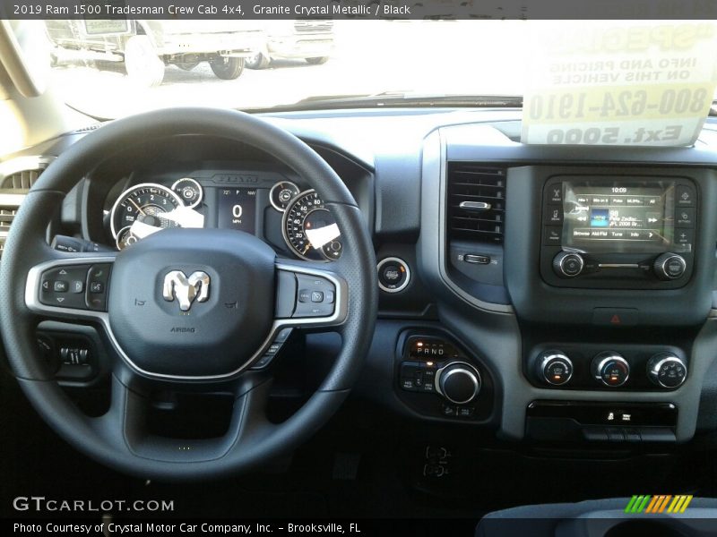 Granite Crystal Metallic / Black 2019 Ram 1500 Tradesman Crew Cab 4x4