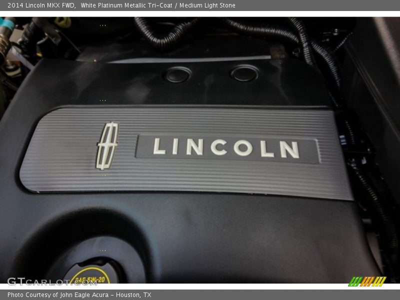 White Platinum Metallic Tri-Coat / Medium Light Stone 2014 Lincoln MKX FWD