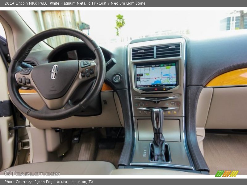 White Platinum Metallic Tri-Coat / Medium Light Stone 2014 Lincoln MKX FWD