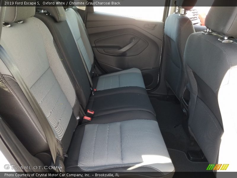 Oxford White / Chromite Gray/Charcoal Black 2019 Ford Escape S