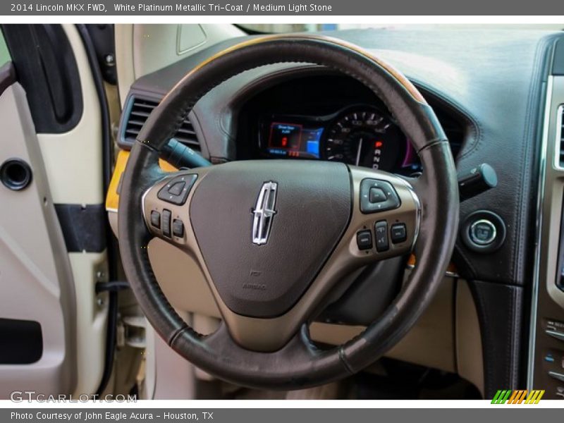 White Platinum Metallic Tri-Coat / Medium Light Stone 2014 Lincoln MKX FWD